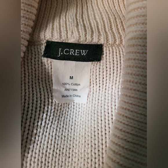 J. Crew Women’s Knit Double Breasted Sweater Small 100% Cotton Style - Picture 2 of 2